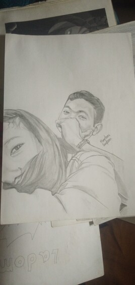 Portrait fait en crayon