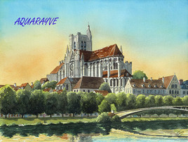 Auxerre au crépuscule