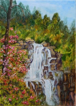 Cascade fleurie, Sri Lanka