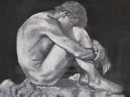 nu d'homme peinture &agrave; l'huile