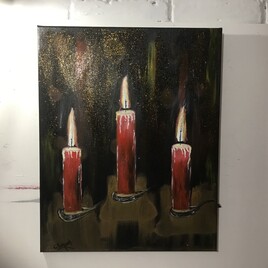 &OElig;uvre originale - sign&eacute;e par l&rsquo;artiste - LUEURS MYSTIQUES