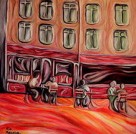 Terrasse de bistrot parisien