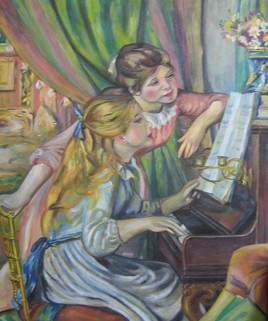 jeunes filles au piano de Renoir