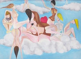 Girls in the cloud