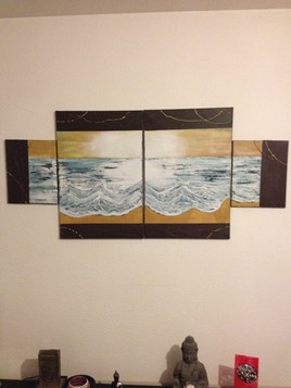 " L ' eau del&agrave; des vagues "