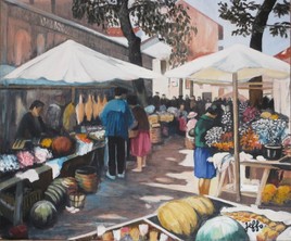 Le marché aux fleurs de St Jean de Luz