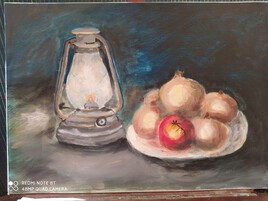 Nature morte &agrave; la lampe