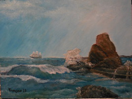 Sur la côte de granit rose