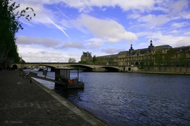 Au bord de la SEINE &agrave; SAINT - MICHEL, PARIS.