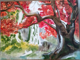 Clairi&egrave;re en cascade