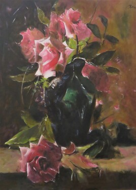 Nature morte aux roses