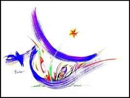 Calligraphie La vie l&rsquo;amour / Painting Calligraphy Life, love