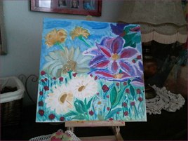 CAMPANULES ET MARGUERITE