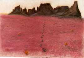 coucher de soleil au Sahara