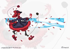 La Pelote et la Robe de Miss Dreamy Sky - De la collection "Au fil de r&ecirc;ves"