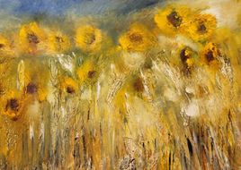 l'orge et les tournesols