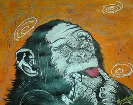dessin chimpanzé
