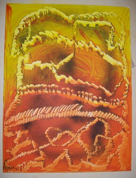 Abstrait profil homme