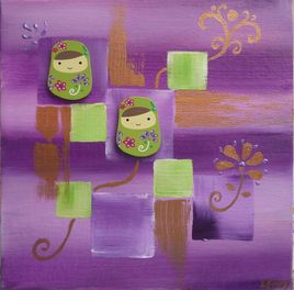 poup&eacute;es russes vertes