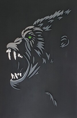 GORILLA - Tableau en relief