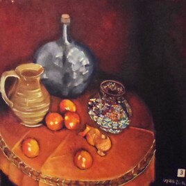 nature morte aux cl&eacute;mentines