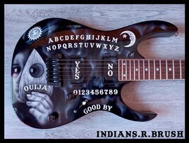 guitare custom ouija ... indians.r.brush