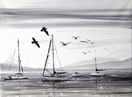 voiliers au mouillage